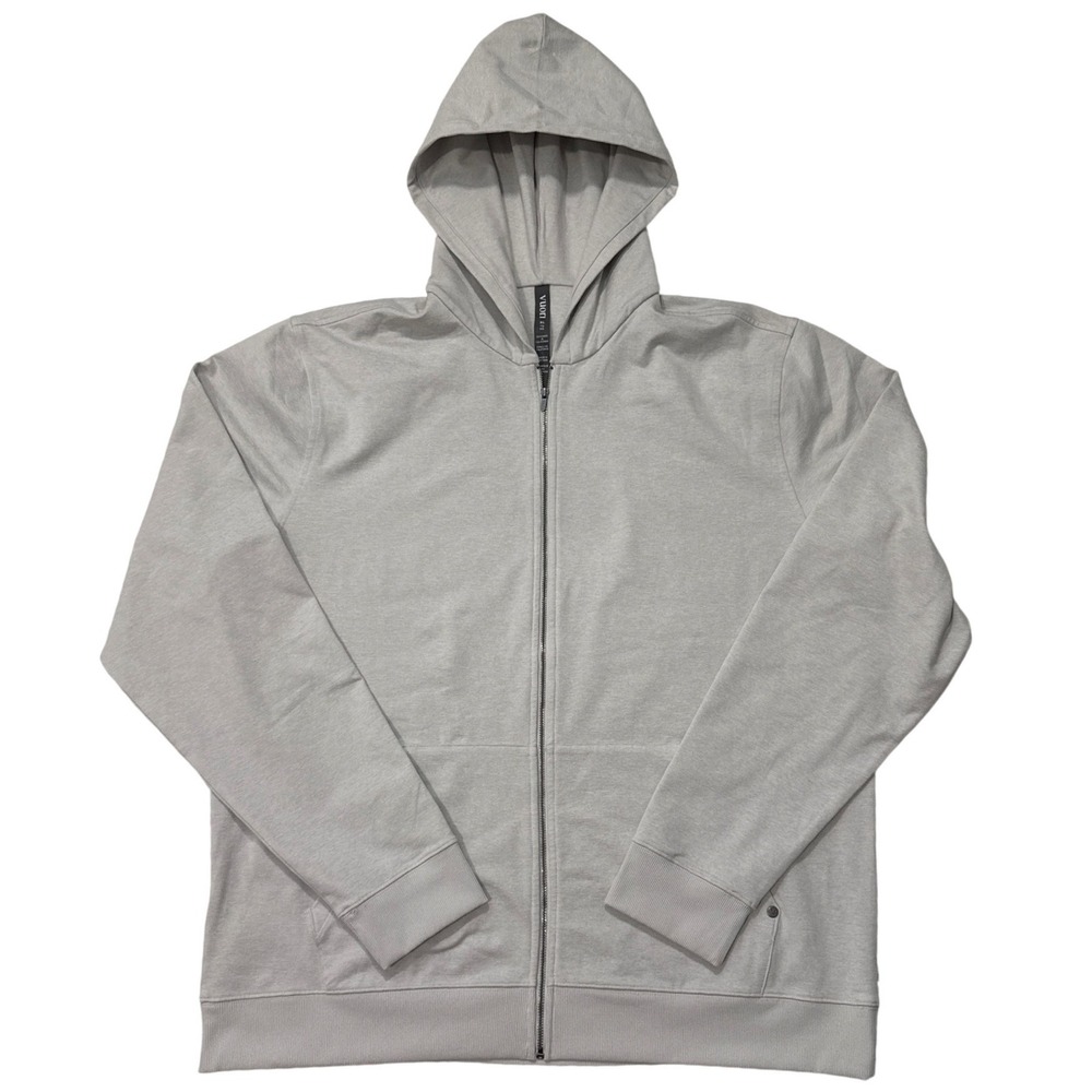 Vuori zip-up hoodie heather grey color Unisex - XL